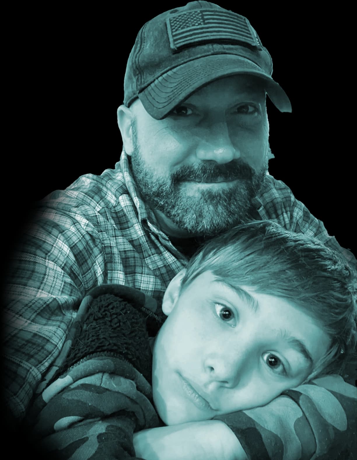 Michael with his son Mickey